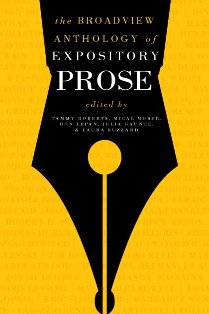 The broadview anthology of expository prose   the 